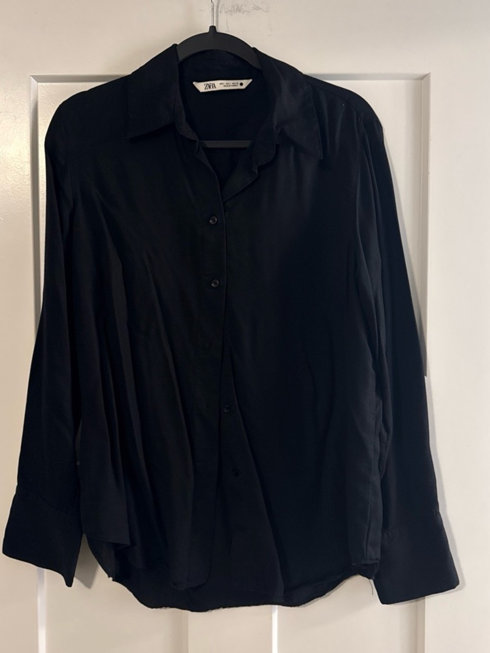 ZARA Women’s Black Button-Up Shirt